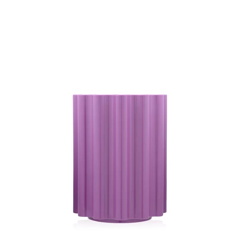Ettore Sottsass-Inspired Violet Thermoplastic Colonna Stool