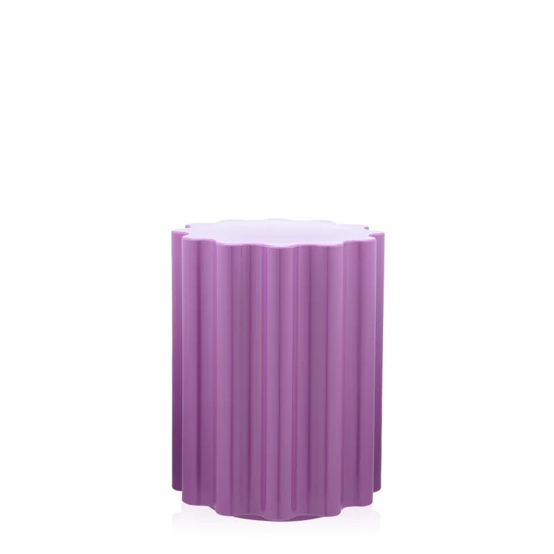 Ettore Sottsass-Inspired Violet Thermoplastic Colonna Stool