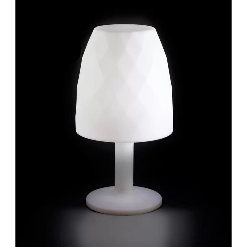 Cordless Ice-White LED Outdoor Floor Lamp by JM Ferrero