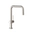 Transitional Steel Optik Pull-Out Spray Kitchen Faucet in Nickel