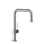 Transitional Deck-Mounted Chrome Kitchen Faucet with 360° Swivel Spout