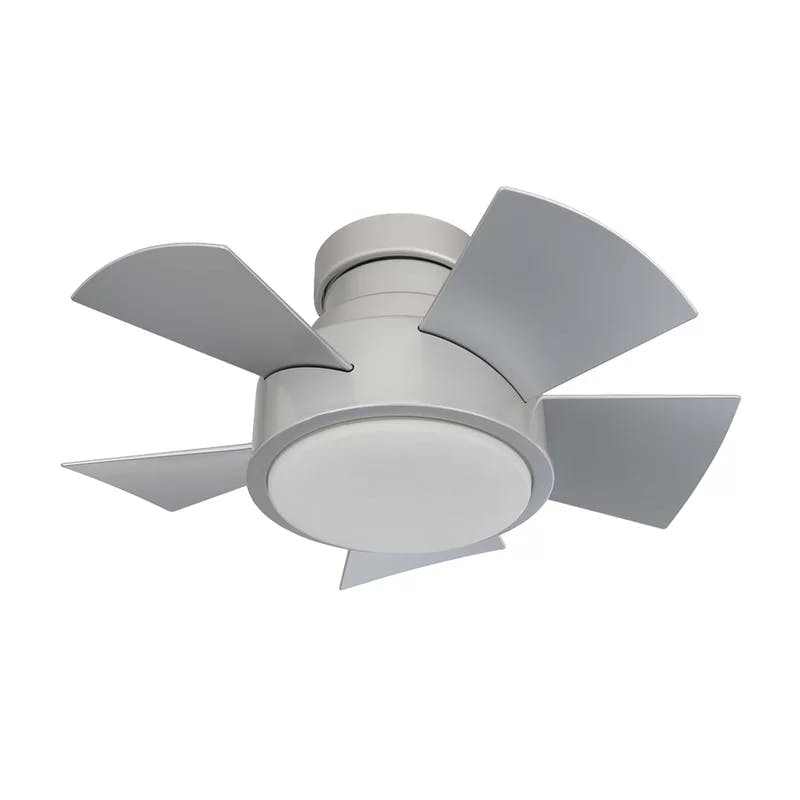 Vox 26" Titanium Silver Smart Ceiling Fan with LED Light and Remote