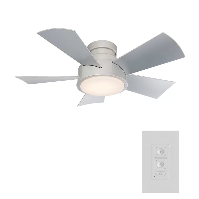 Vox Smart Low Profile 38" LED Ceiling Fan in Titanium Silver