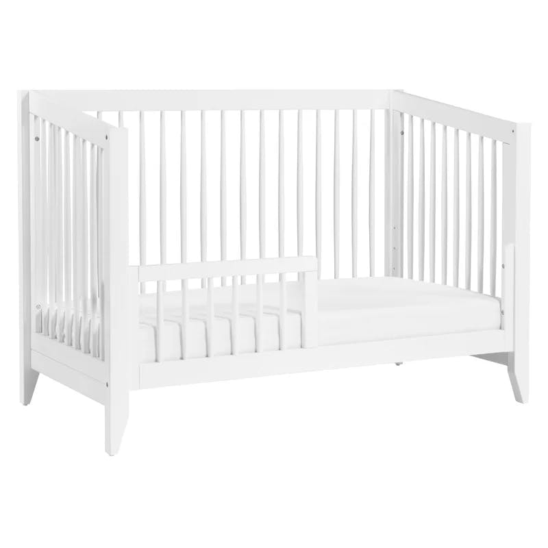 Sprout White 4-in-1 Convertible Crib with Tapered Feet