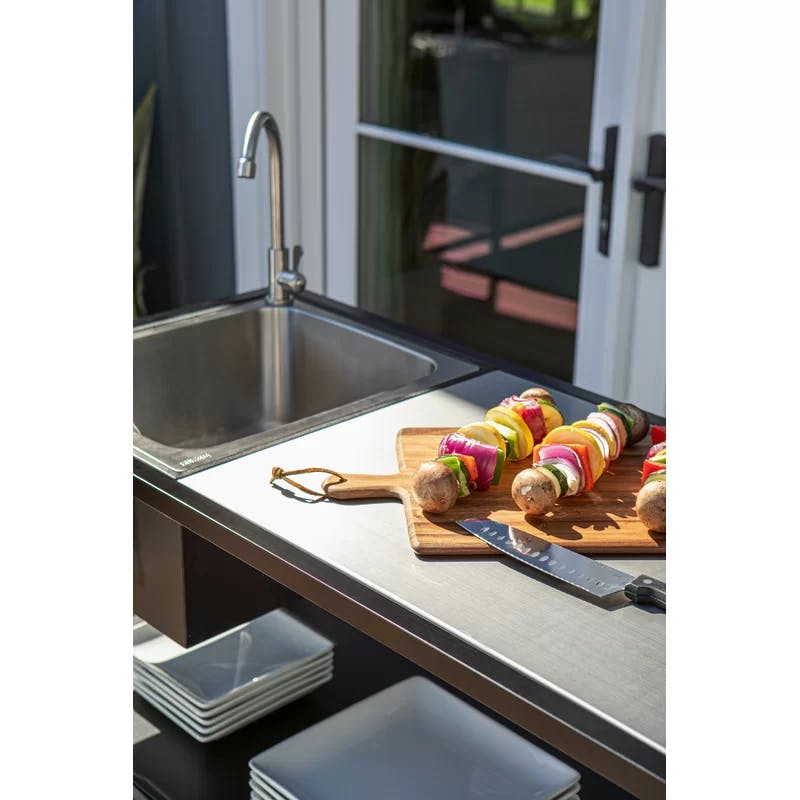 47" Stainless Steel Outdoor Kitchen Free-Standing Sink