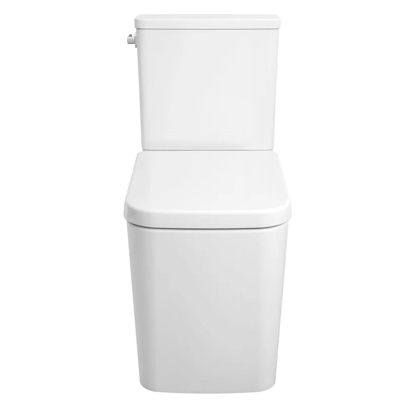 EcoLuxe Alpine White Dual Flush High-Efficiency Elongated Toilet