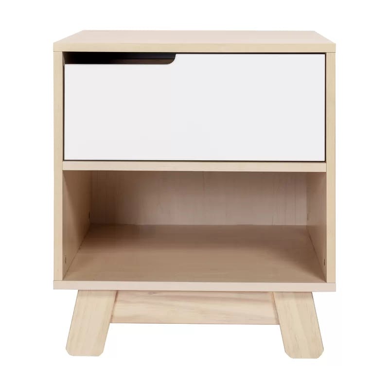Hudson Eco-Friendly Nightstand with USB Port in Washed Natural
