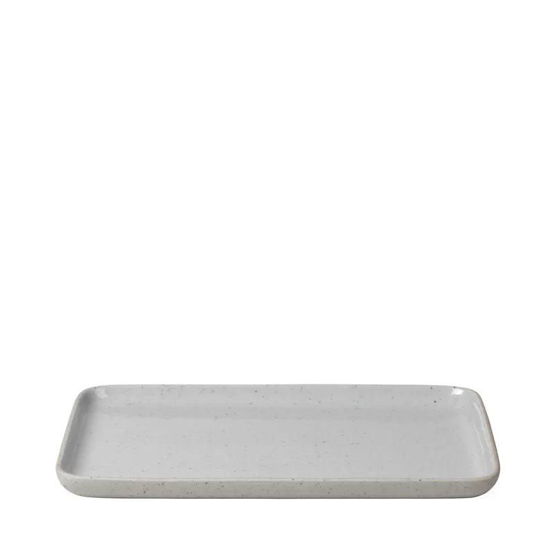 Sablo 8.5" White Ceramic Appetizer Plate Set