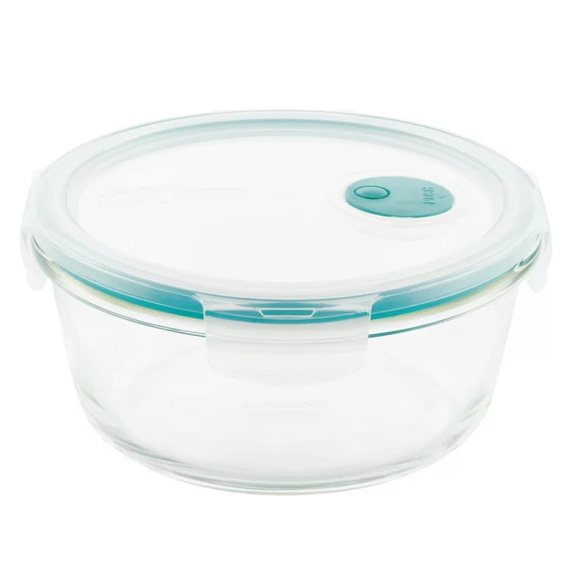 Contemporary Clear Glass 950ml Food Storage with Steam Vent