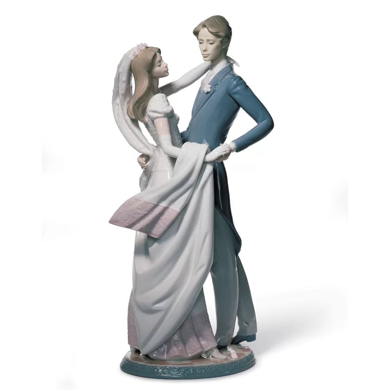 Eternal Embrace Porcelain Couple Figurine, 14.75" Novelty Shape