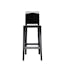 Ghost Family Sleek Black Acrylic Bar Stool, 29.5" Seat Height