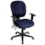 Executive 26'' Black Leather Swivel Office Chair with Adjustable Seat