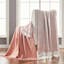 Coral Crème Knitted Cotton Reversible Throw Blanket, 50" x 60", Pack of 2