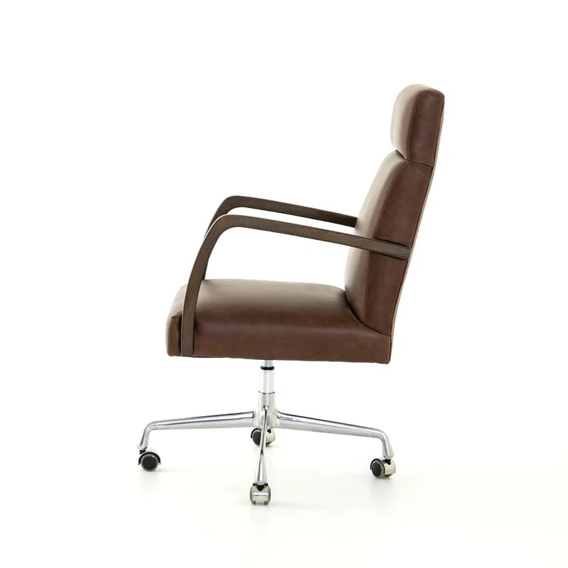 Bryson High-Back Knoll Natural Swivel Task Chair in White
