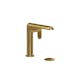 Ciclo Contemporary 7.63" Brushed Gold Single Hole Bathroom Faucet
