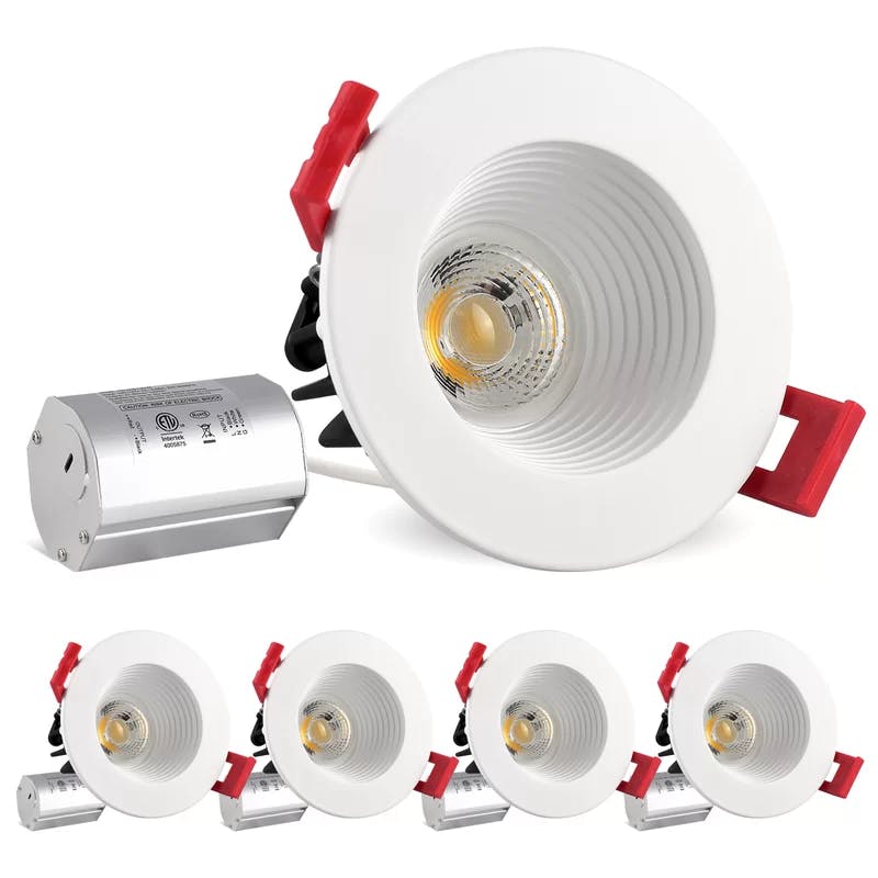 Bright White 2'' Dimmable LED Recessed Lighting Kit for Indoor/Outdoor