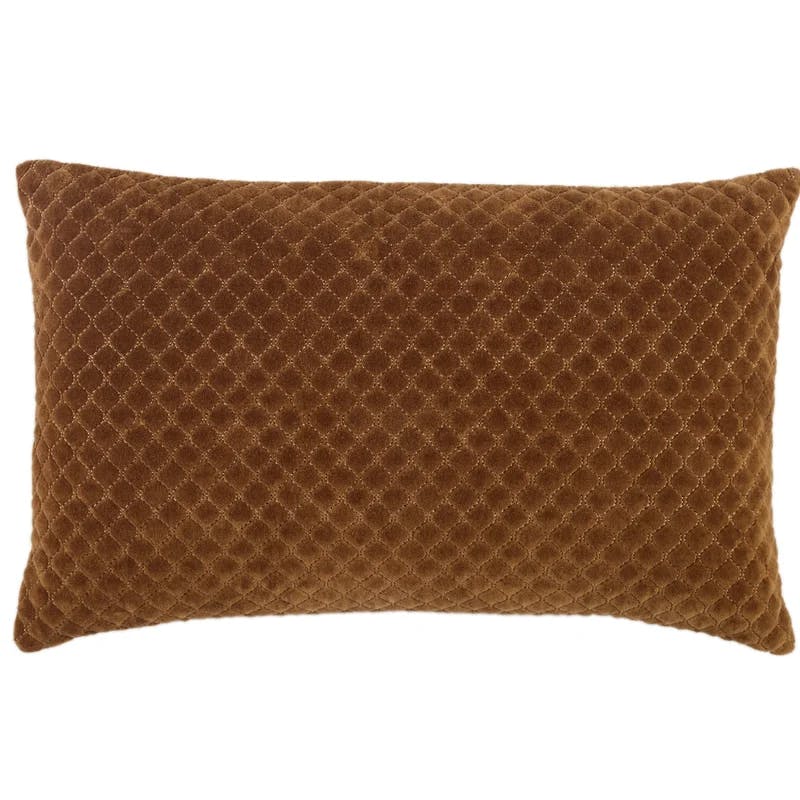 Phoebe Embroidered Cotton Lumbar Pillow with Sleek Design