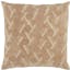Gretchen Embroidered Beige Cotton Square Throw Pillow Set
