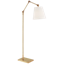 Edison Adjustable 50'' Outdoor Floor Lamp in Hand-Rubbed Antique Brass