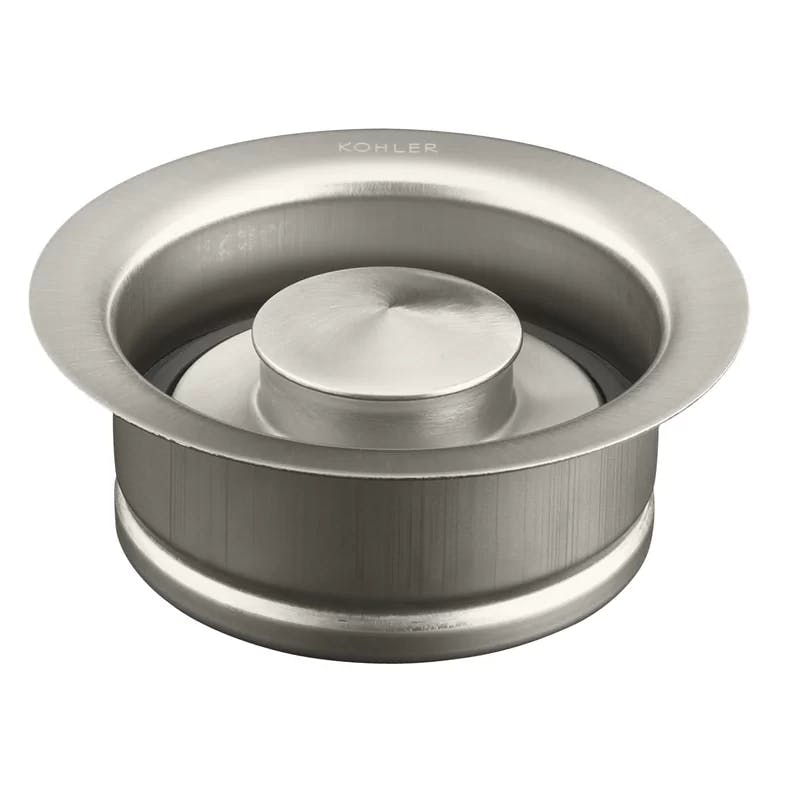 Vibrant Brushed Nickel Stainless Steel Disposal Flange with Stopper