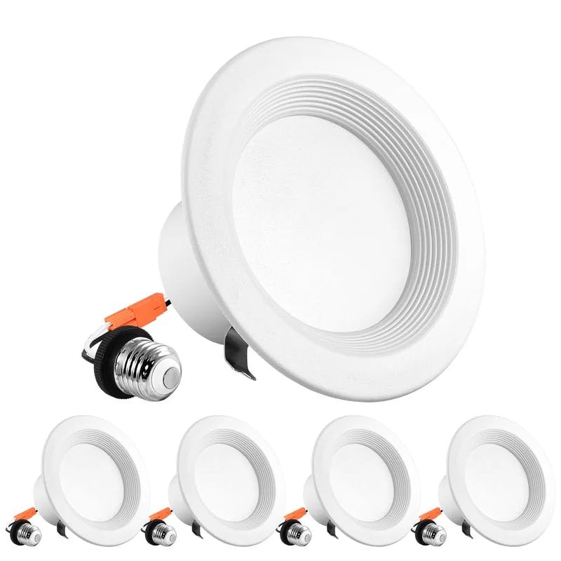 Modern 4'' LED Recessed Lighting Kit with Color Temperature Control