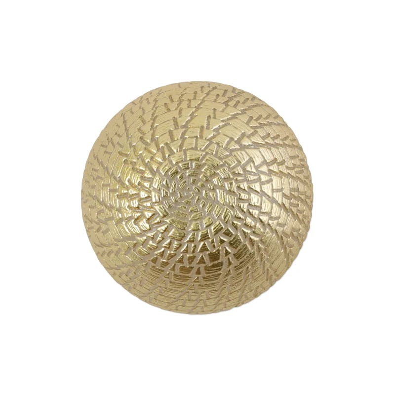 Rufolo 6.5'' Handmade Glass Serving Bowl with Gold Crocodile Design