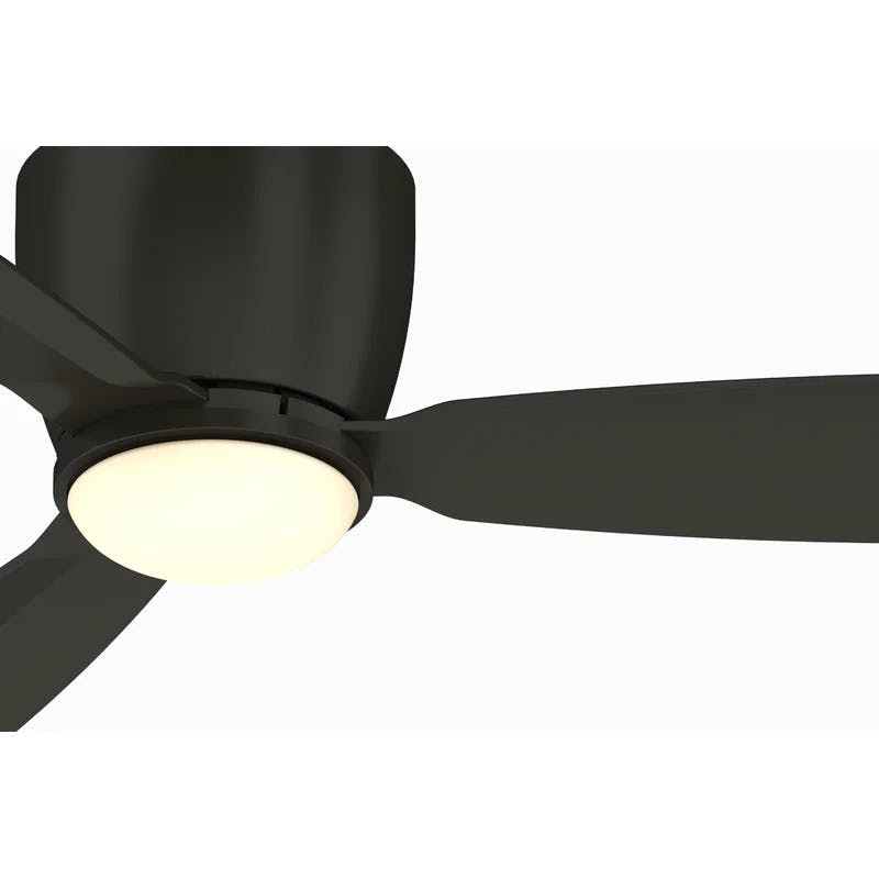 Embrace 52'' Dark Bronze Low Profile Smart Ceiling Fan with LED Light