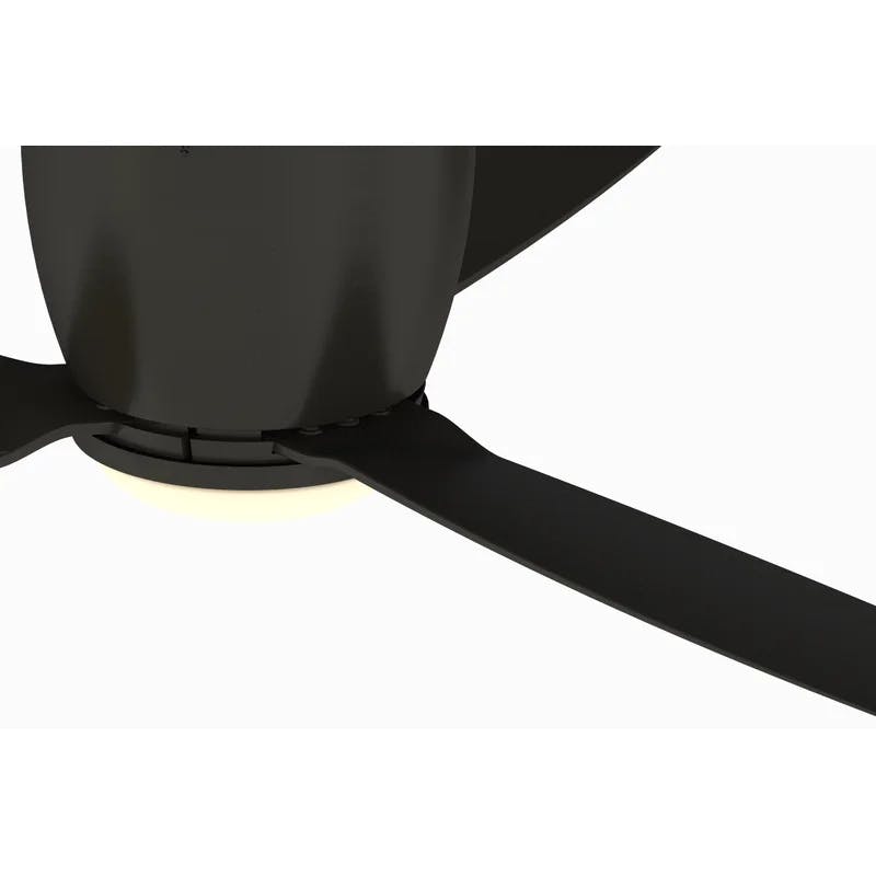 Embrace 52'' Dark Bronze Low Profile Smart Ceiling Fan with LED Light