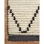 Alice Collection Cream/Charcoal Moroccan-Inspired Area Rug 18"x18"