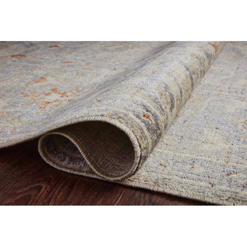 Rosemarie Reversible Gray Synthetic 7'-10" x 10' Area Rug