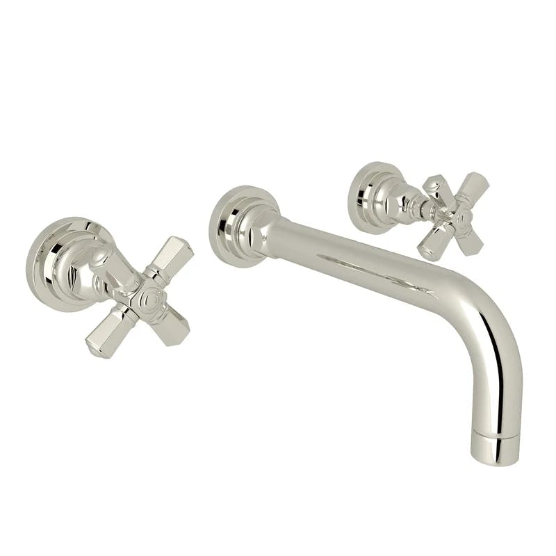 Classic European 10" Polished Nickel Wall-Mounted Faucet