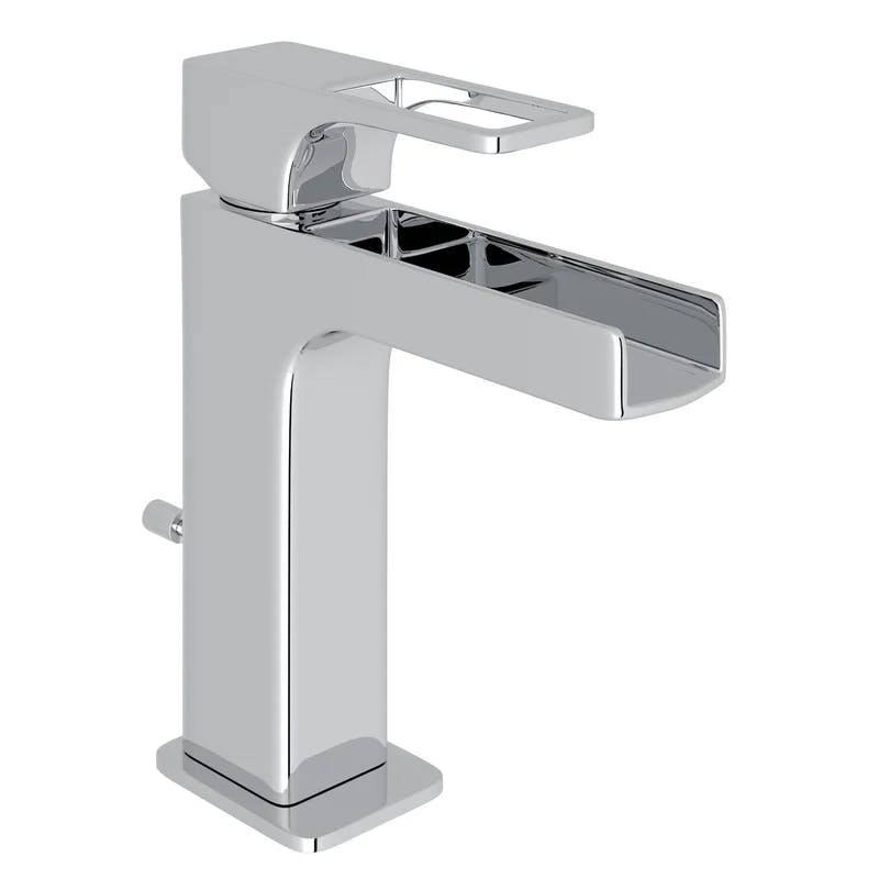 Quartile™ Modern Polished Chrome Single Handle Lavatory Faucet