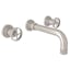 Campo Elegance Polished Nickel 3-Hole Wall Mounted Faucet