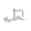 Classic Elegance 7" Polished Nickel Wall-Mounted Kitchen Faucet