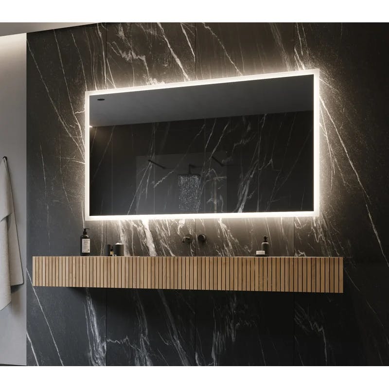 Elegant Frameless LED Backlit Vanity Mirror 66" x 42"