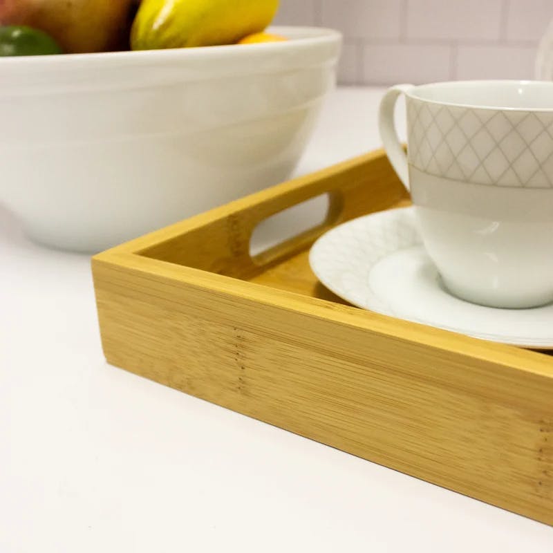 Eco-Friendly Bamboo Serving Tray 14.5" x 9.5"