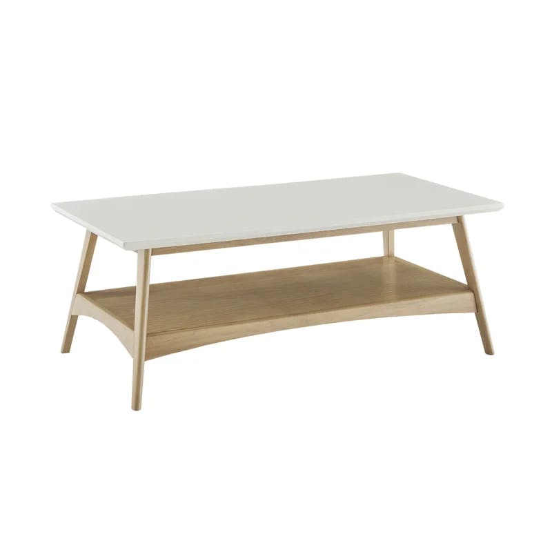 Parker Mid-Century Two-Tone Rectangular Coffee Table