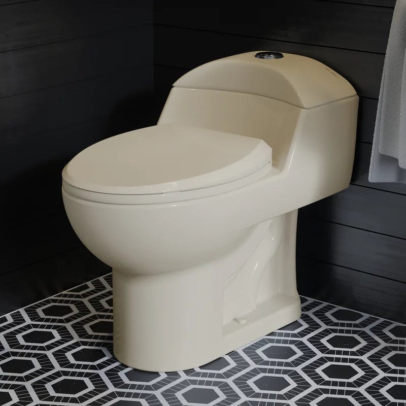 Elegance Bisque Elongated Dual-Flush High-Efficiency Toilet