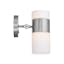 Brushed Nickel Opal Glass Dimmable LED Swing Arm Sconce