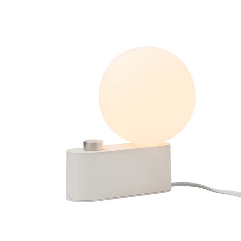 Chalk White Alumina Multi-Functional Table Lamp with Dim to Warm LED