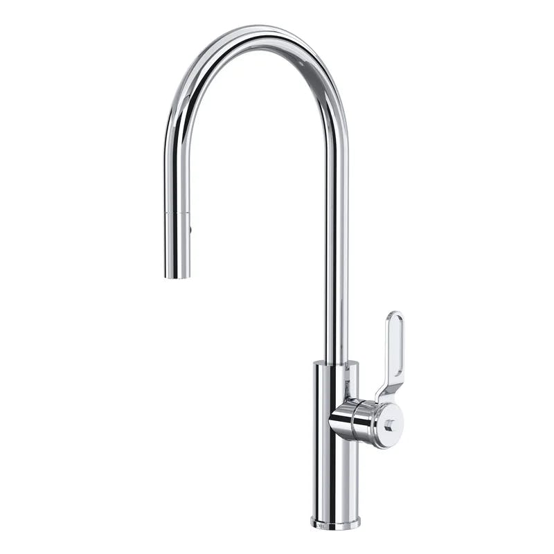 Myrina Transitional Polished Nickel Pull-Down Kitchen Faucet