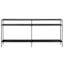 Blackened Bronze 64'' Industrial Console Table with Storage
