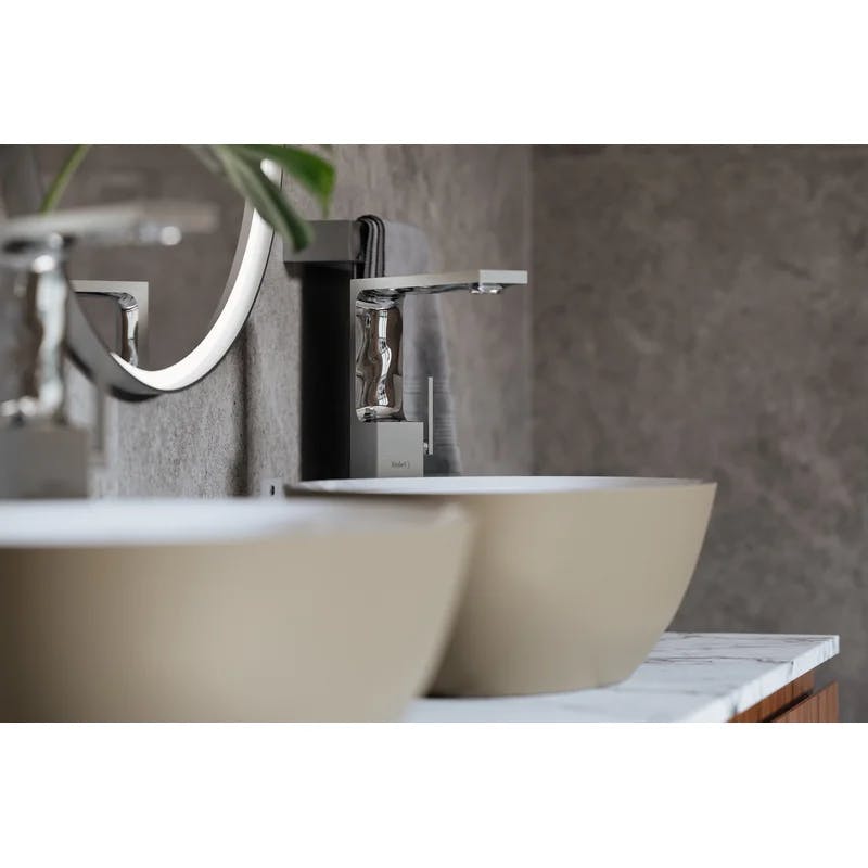 Elegance Reflex 13.5" Brushed Chrome Minimalist Lavatory Faucet