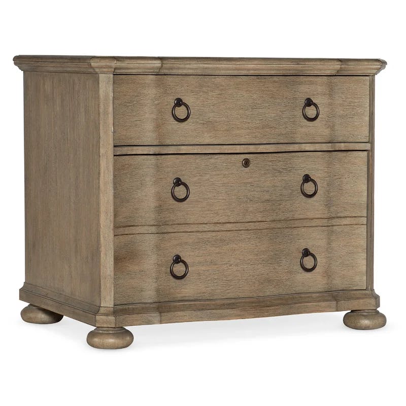 Corsica Beige 36'' Traditional Lockable 2-Drawer Lateral File Cabinet
