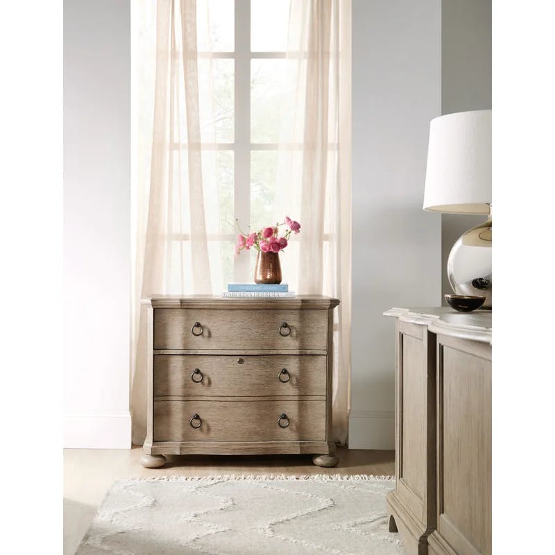 Corsica Beige 36'' Traditional Lockable 2-Drawer Lateral File Cabinet