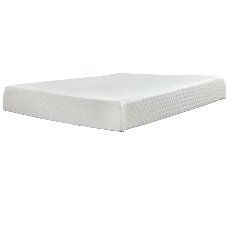 Contemporary White Twin Innerspring 10" Adjustable Bed