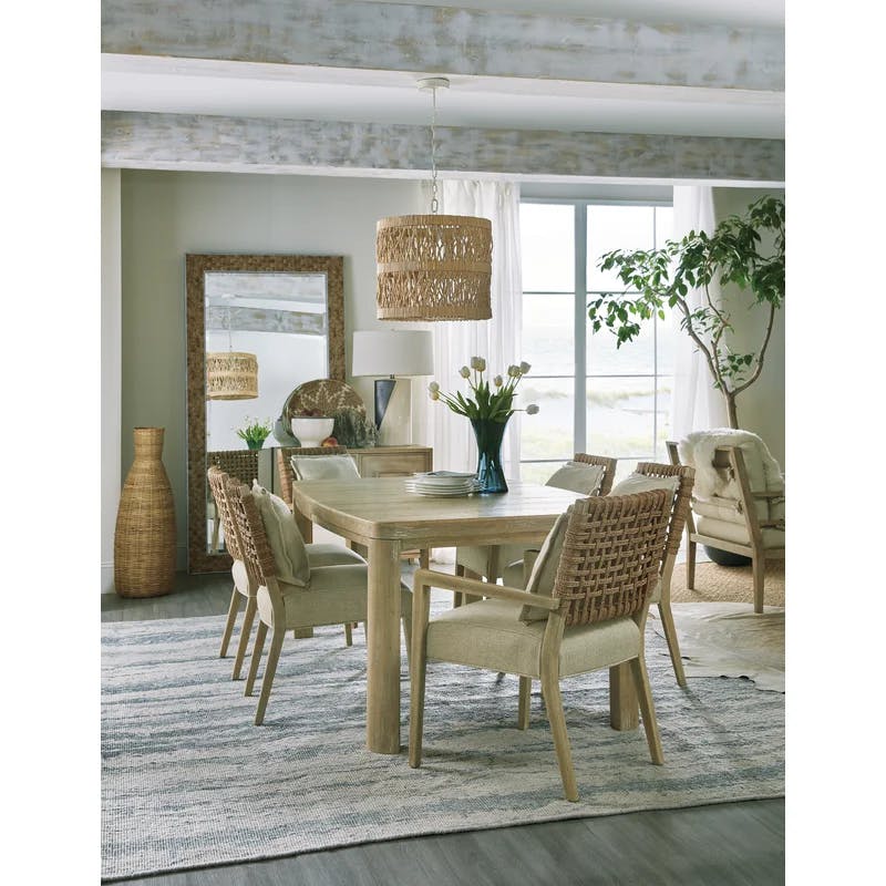 Anders Natural Wood Extending Farmhouse Dining Table