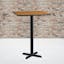 Contemporary Square Natural Laminate 30'' Bar Height Dining Table
