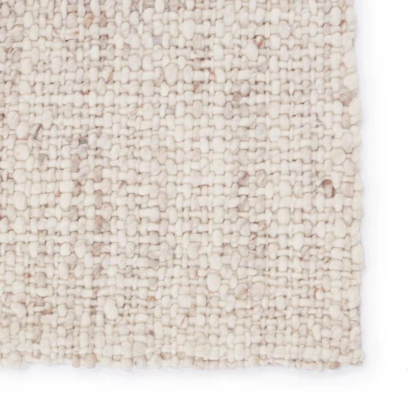 Cambridge Season Handwoven Ivory & Tan Wool Area Rug 12'x15'