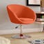 Hopper Orange Wool Blend Adjustable Swivel Chair